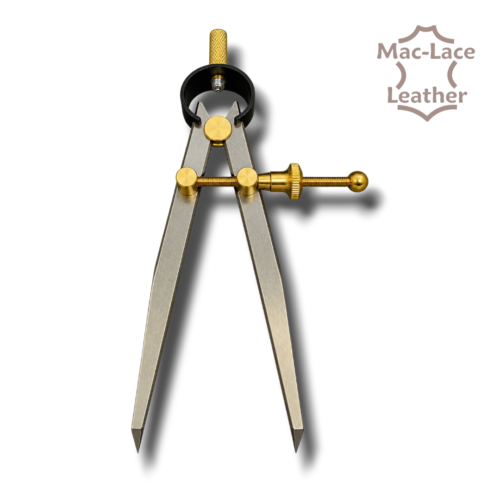 6-Inch Spring Divider adjustable steel precision marking tool for leathercraft