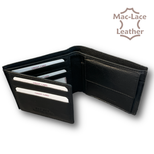 Coin and Card Wallet-Inner Mens-Black