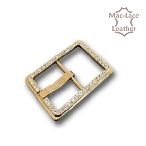 32mm Buckle Gold with Rhinestones