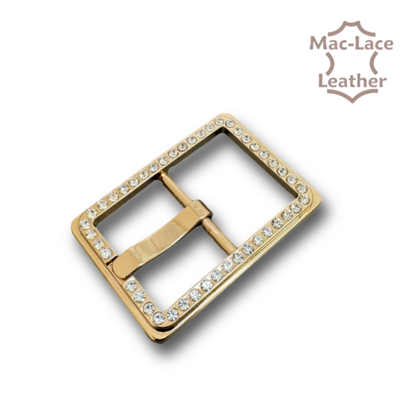 32mm Buckle Gold with Rhinestones