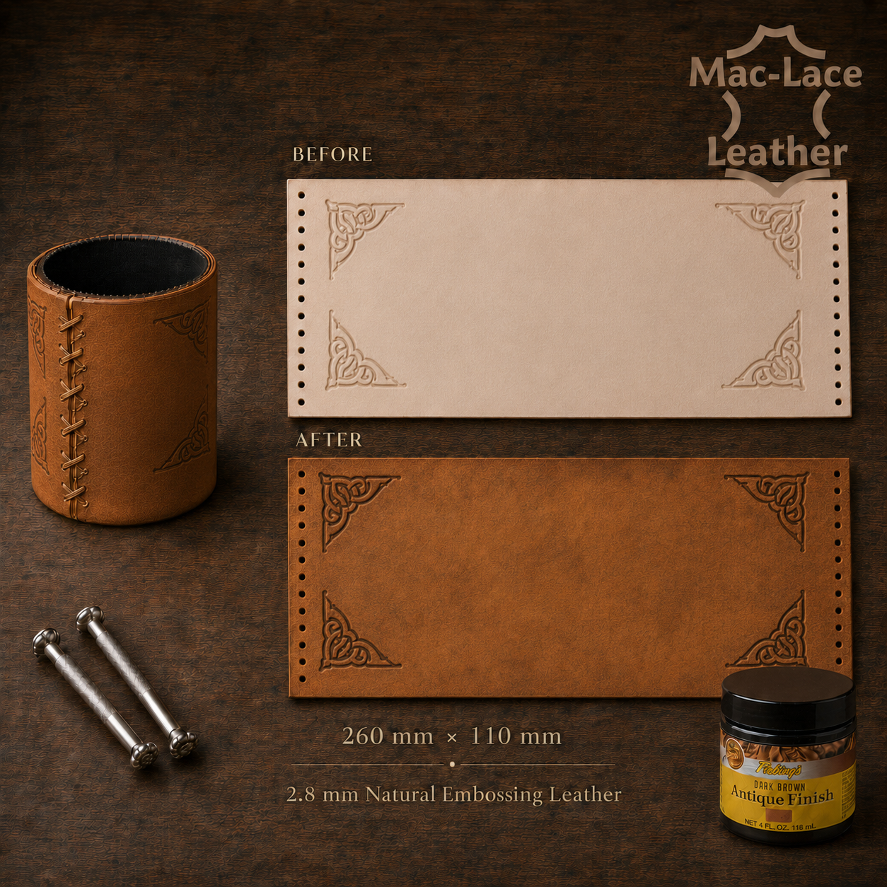 Embossed Stubby Cooler Pre Cut - Corners