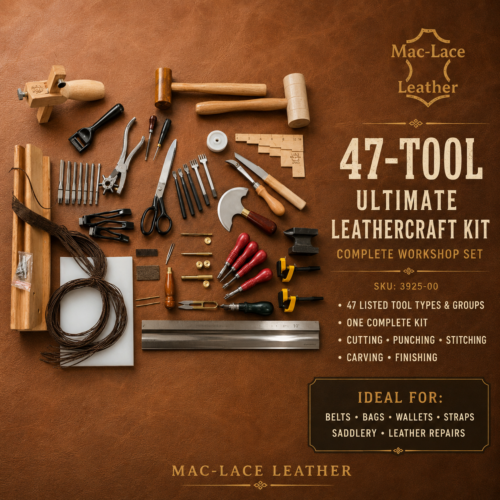 47-tool ultimate leathercraft tool kit complete workshop set
