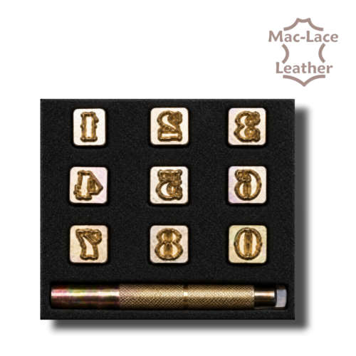 13mm leather stamping number set with interchangeable handle