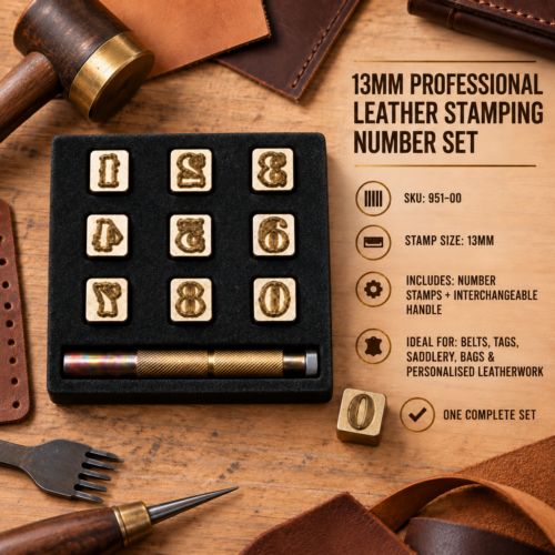 13mm leather stamping number set with interchangeable handle
