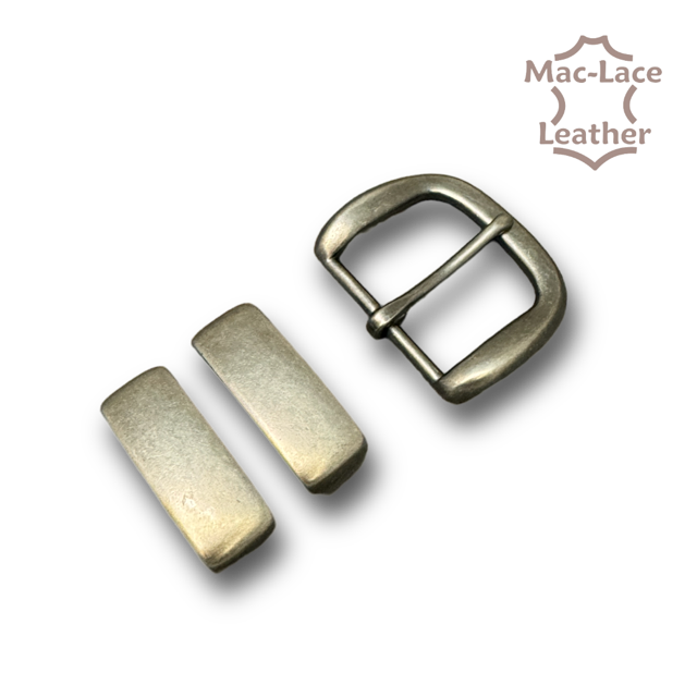 Buckle 38mm Antique Nickel with Double Keepers
