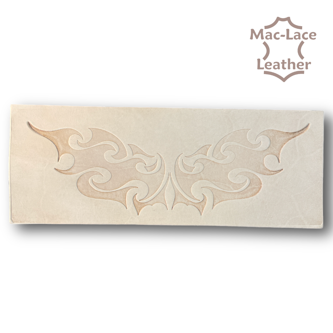 Embossed Wallet-Back Bat Design