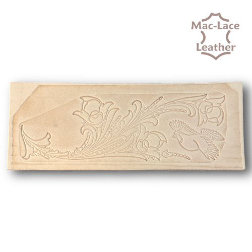 EMBOSSED WALLET BACK Bird-Flower