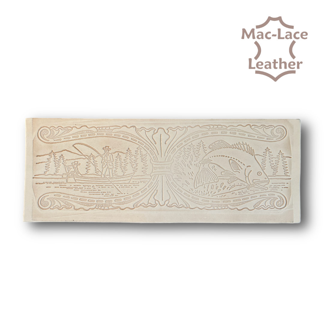 Embossed Wallet Back Fishing