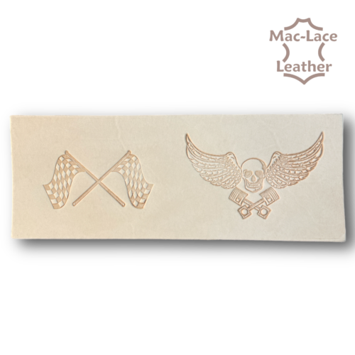 Embossed Wallet Back - Skull & Wings