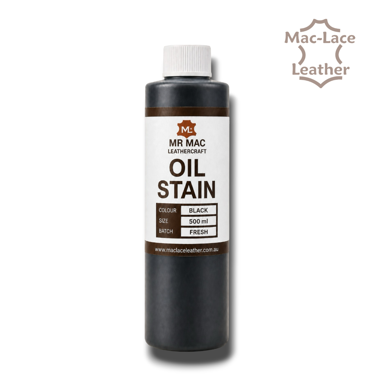 500ml MR MAC Black Leathercraft Oil Stain