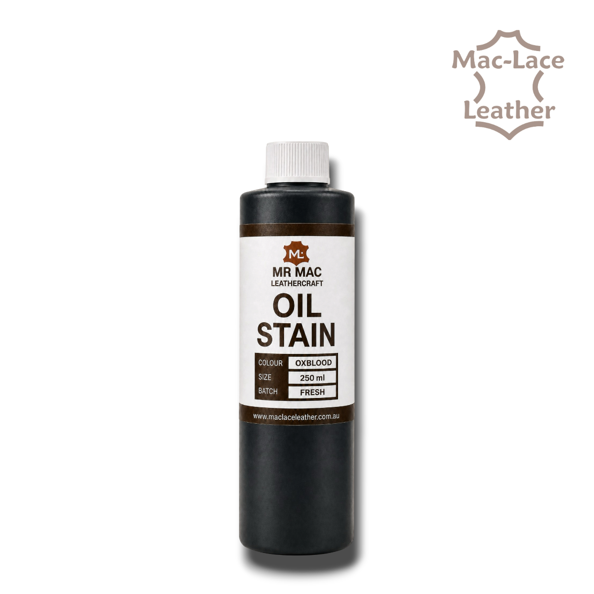 250ml MR MAC Ox Blood Leathercraft Oil Stain