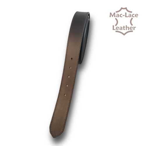 Leather Belt 38mm Dark Brown with Brown Stitching - Regular