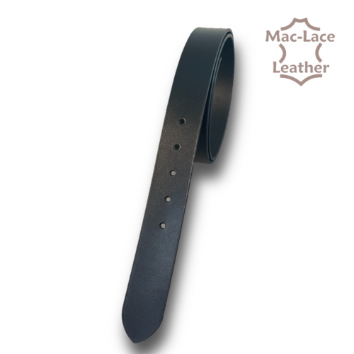 Leather Belt-Blank 38mm Black - Regular