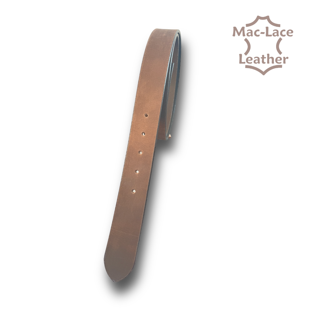 Leather Belt-Blank 38mm Crazy-Horse Brown - Regular