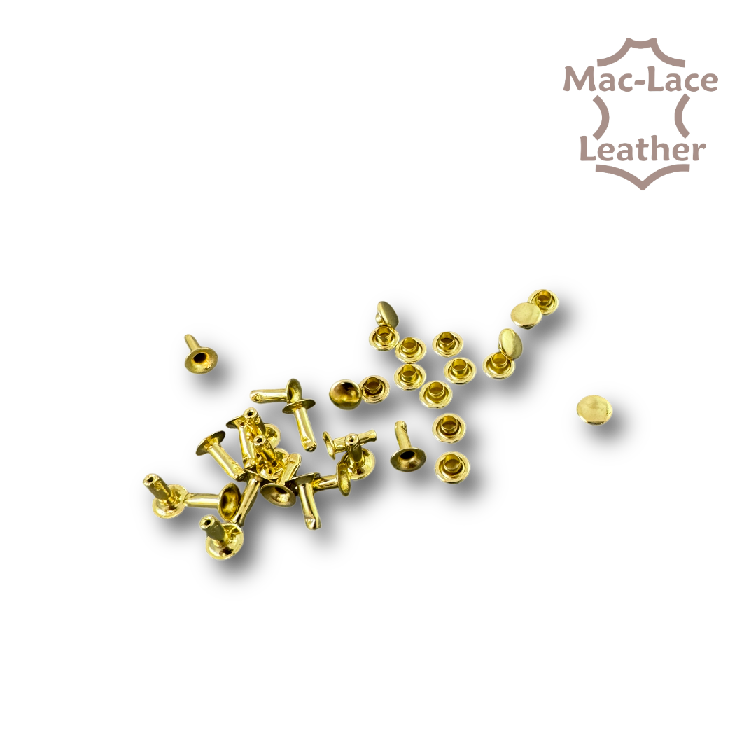 10mm Single-Cap Rivet Brass Pack of 2000