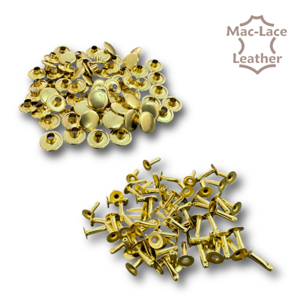 12mm Single-Cap Rivet Brass Pack of 2000