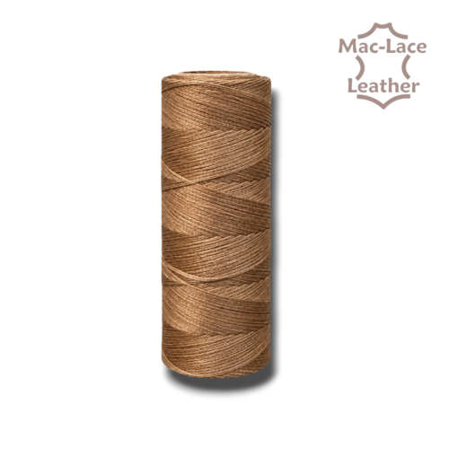 1mm natural waxed poly braid thread on 100m spool for leather hand-stitching