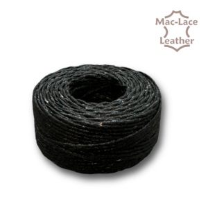 5-Cord Black Waxed-Linen Thread 25 Yards