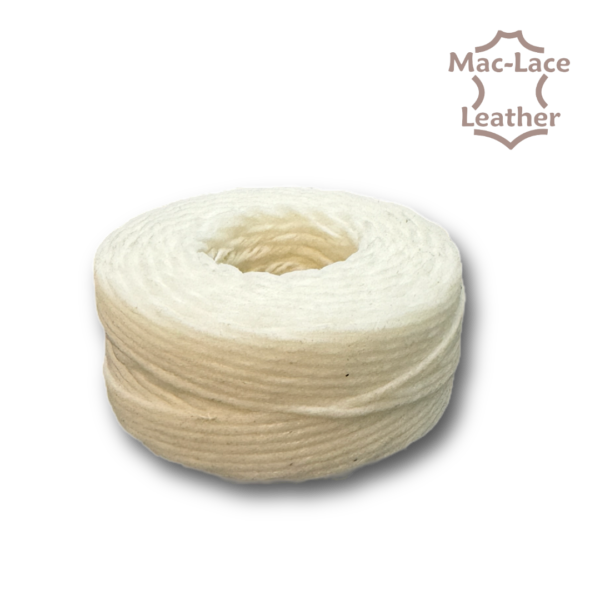 5-Cord White Waxed-Linen Thread 25 Yards