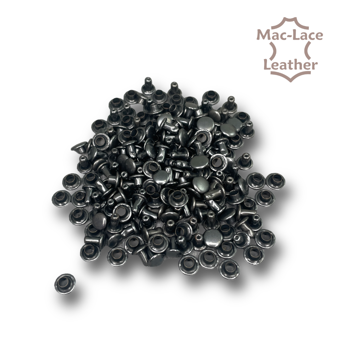 5mm DoubleCap Rivets Antique Pack of 100 MacLace Leather Buy Online