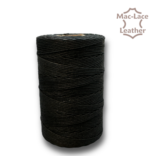 6-Cord Black Waxed-Linen Black 250g
