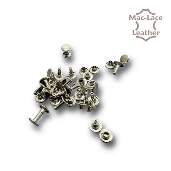 Double Cap Rivet 10mm Nickel 100Pk