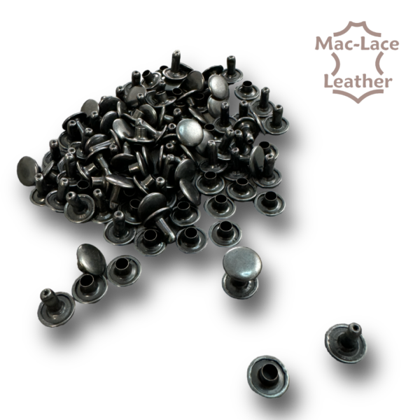 8mm Double-Cap Rivet Antique Pack of 100