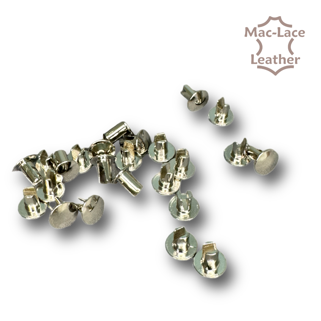 Bifurcated Rivets 6mm Pack of 100 MacLace Leather Buy Online
