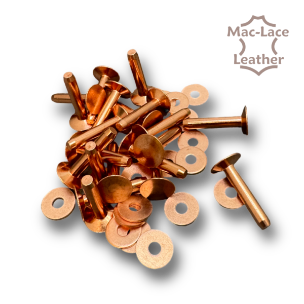 Copper Rivets 6G 25mm Pack of 20