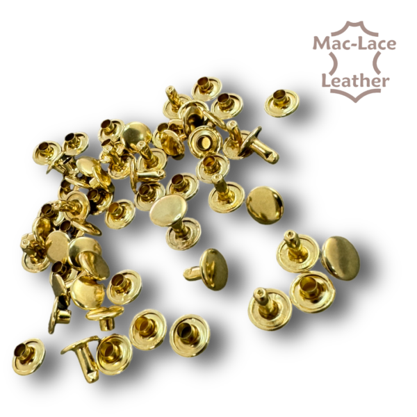 Double-Cap 8mm Rivet Brass Pack of 2000