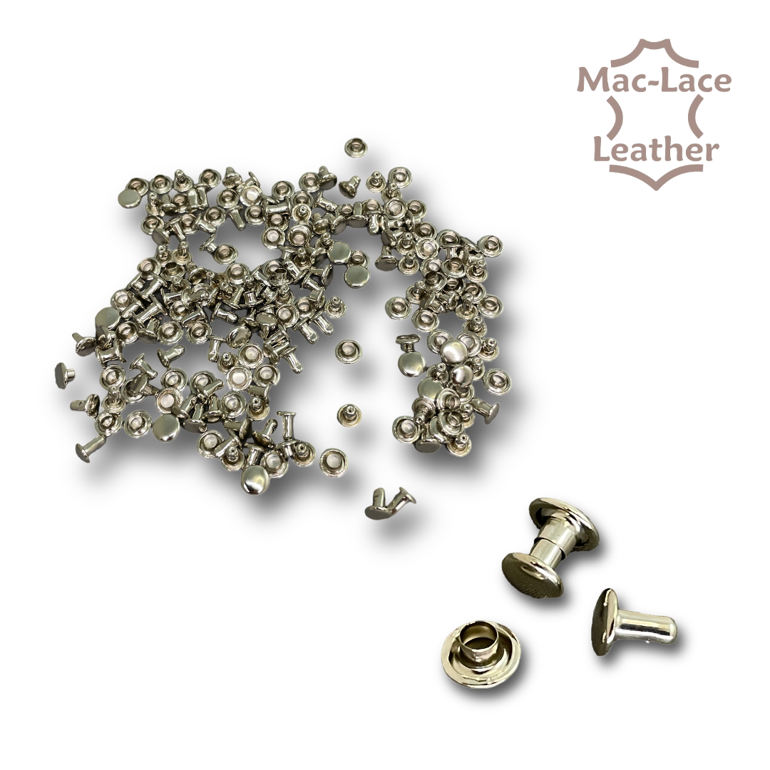 Double Cap Rivet 5mm Nickel Pk of 100