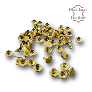 Double Cap Rivet 8mm Brass Pack of 100