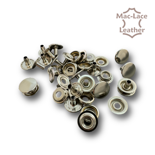 Long Press Studs Nickel Pack of 10