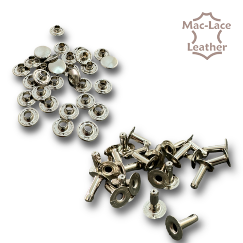 Single-Cap 12mm Rivet Nickel Pack of 1000