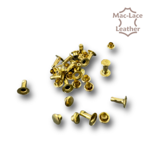 Single-Cap Rivet 8mm Brass Pack of 100