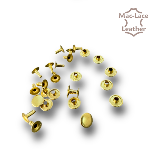 Single-Cap Rivet 8mm Brass Pack of 100 (9mm cap)