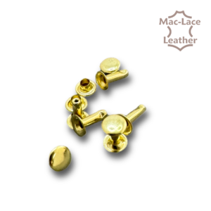 Single-Cap Rivet Brass 10mm Pack of 100