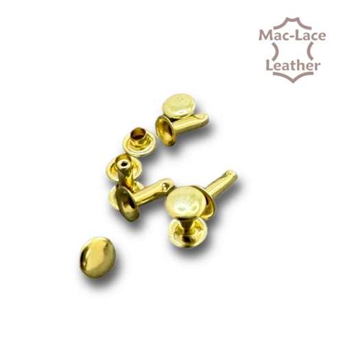 Single-Cap Rivet Brass 10mm Pack of 100