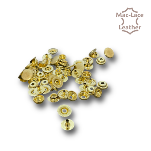 Small Press Studs Brass Pack of 100