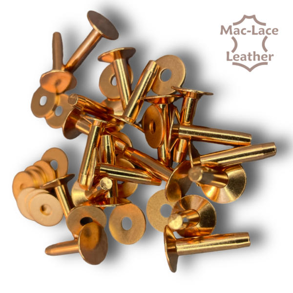 Copper Rivets 8-Gauge 16mm Pk of 20