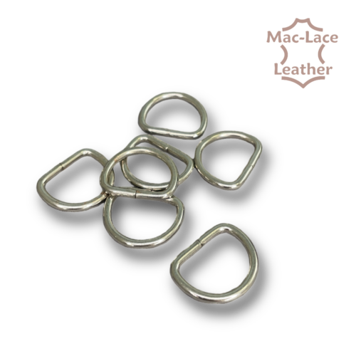 Non-Welded 13mm Gold D-Rings Pack of 10