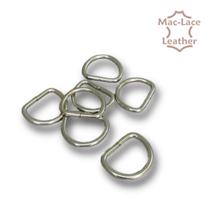 16mm Nickel D-Ring Non-Welded Pack of 100