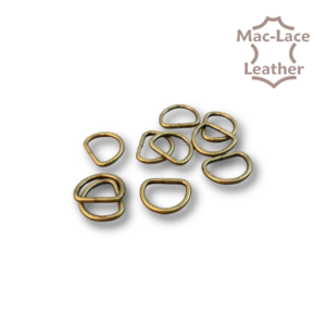16mm non-welded Antique D-Rings Pack of 10