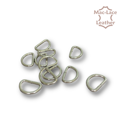 20mm Non-Welded Nickel D-Rings Pack of 100