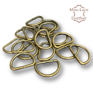 20mm non-welded 20 Antique D-Rings Pack of 100