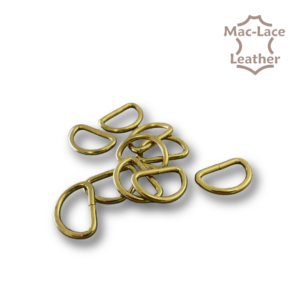 20mm non-welded Gold D-Rings Pack of 10
