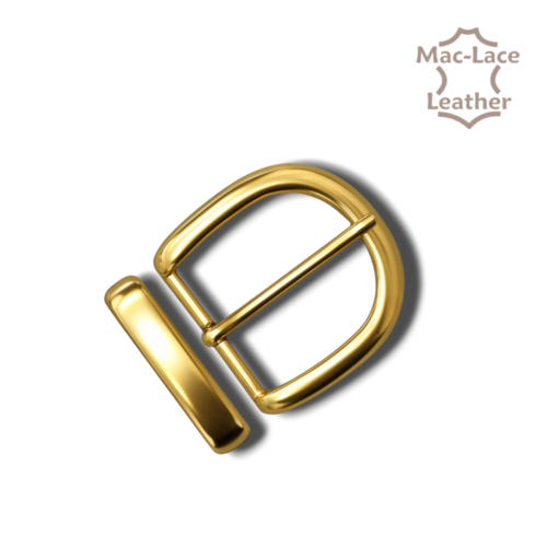Matt brass 38mm belt buckle with matching 40mm keeper