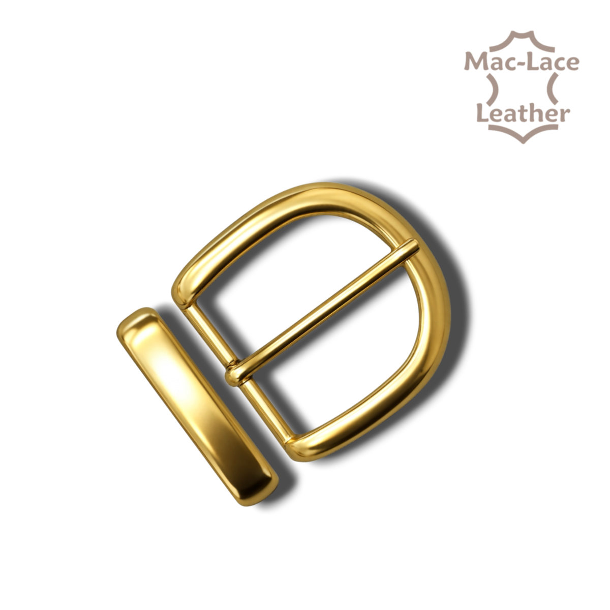 Matt brass 38mm belt buckle with matching 40mm keeper