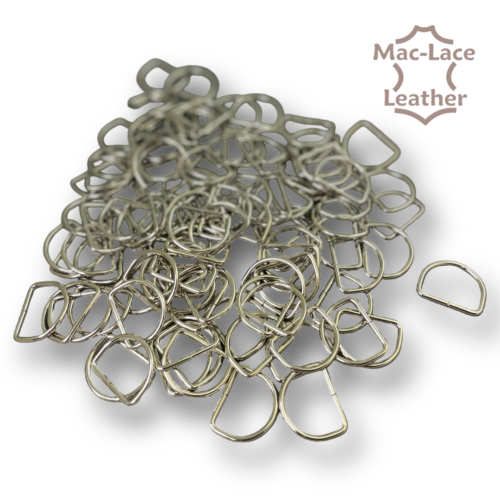 25mm non-welded Nickel D-Rings Pack of 100