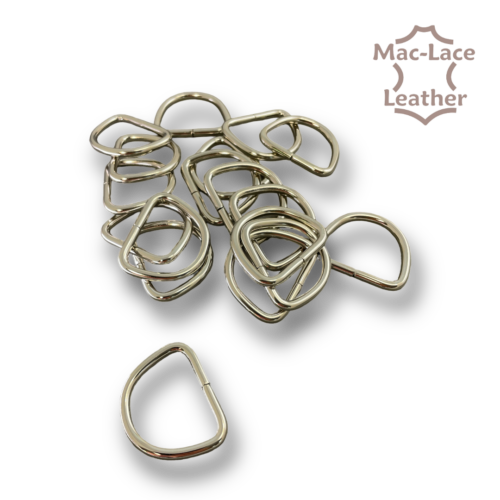 32mm non-welded Nickel D-Rings Pack of 100